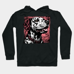 Retro Art Dalmatian dog Dog Lover Hoodie